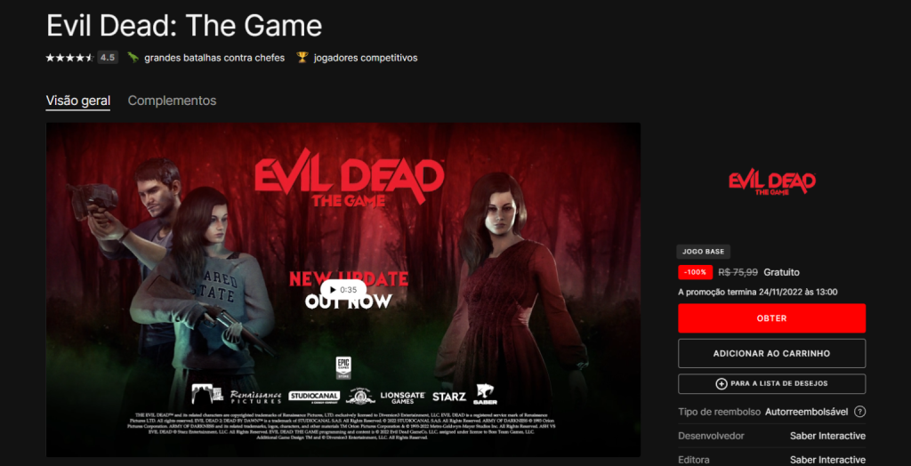 Evil Dead: The Game terá beta fechado no Xbox neste final de semana; saiba  como participar! - Windows Club